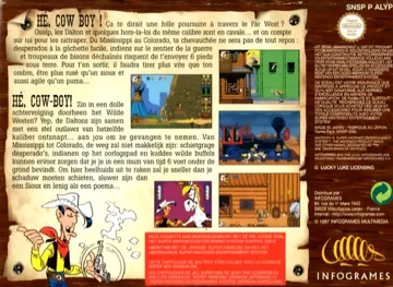 Lucky Luke (Europe) (En,Fr,De,Es) box cover back